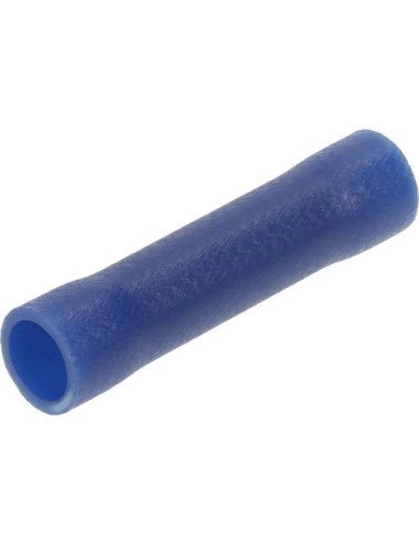 Conector cablu tub 1.5-2.5mm albastru cu fixarea cablului prin sertizare