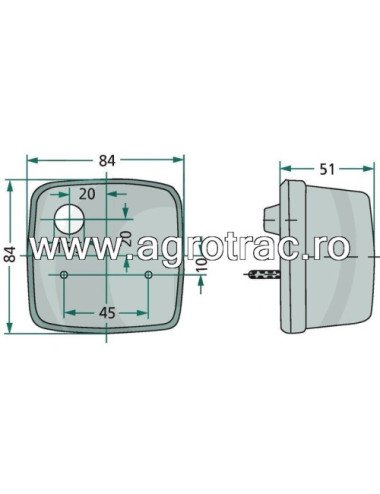 Lampă semnalizare Hella 2BE003014251, stânga sau dreapta