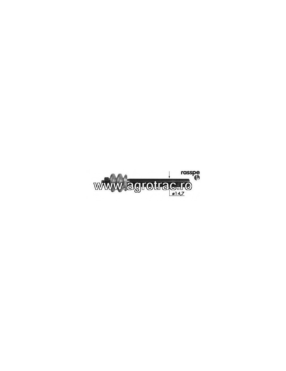 Ax cu pinion melc Rasspe RS3780k original – piesă balotieră Ax cu pinion melc Rasspe RS3780k original – piesă balotieră