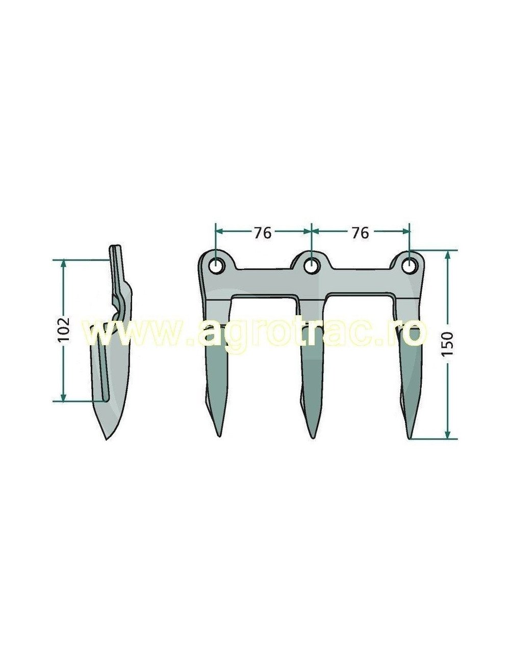 Contra cutit H25603 pentru John Deere