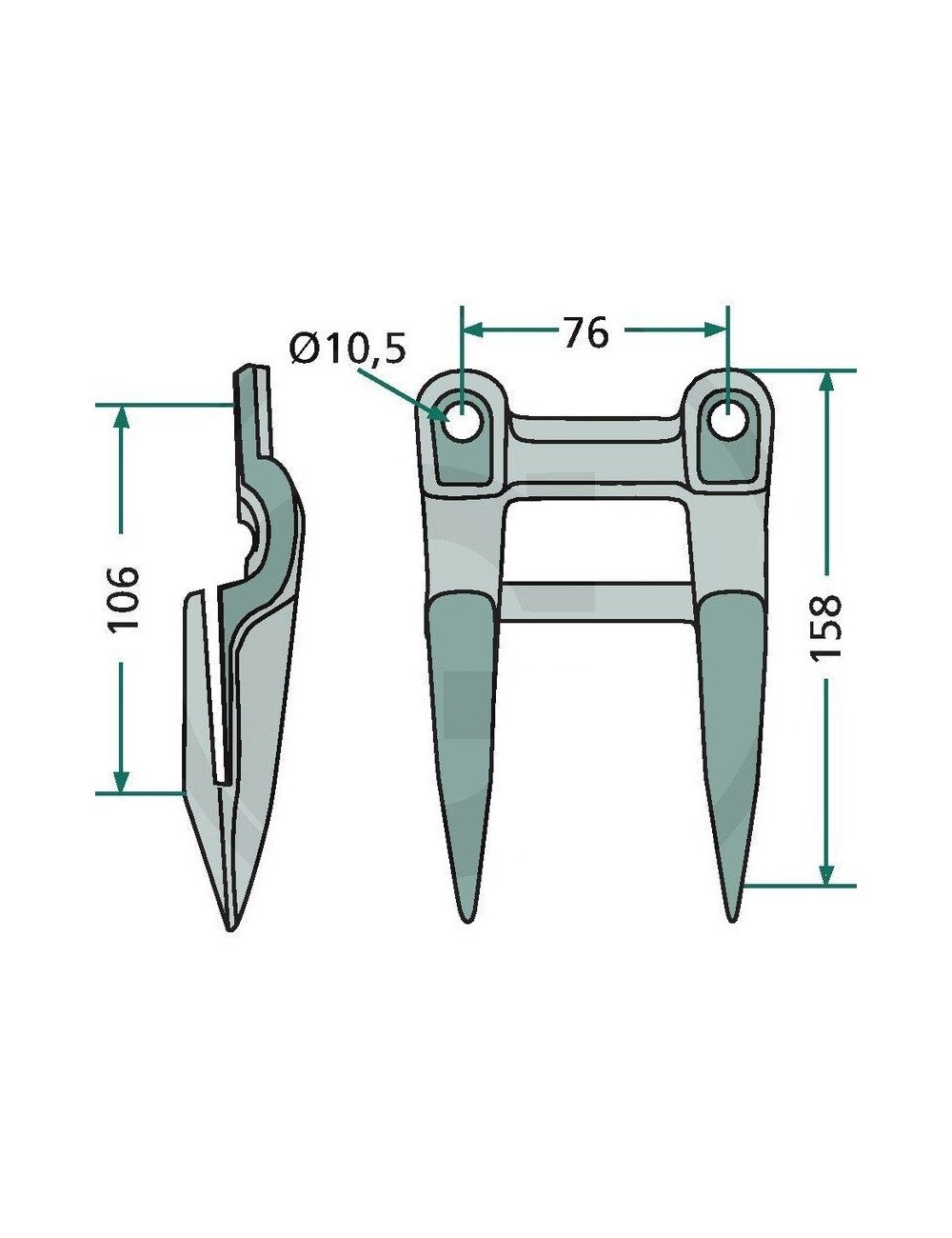 Contra cutit Forged Z11228 John Deere