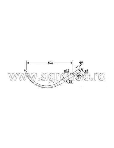 Ac presa 59.037-B pentru Claas Marcant 5560 65