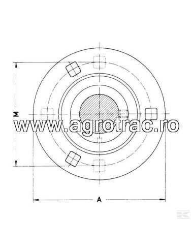 Rulment cu flansa Claas 0006192850 original