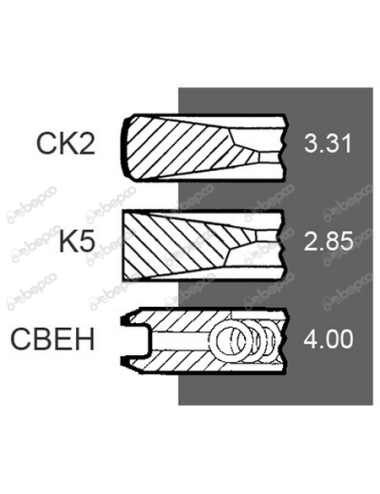 Set segmenti A77562 pentru Case IH