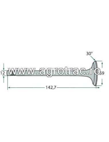 Supapa admisie 4420500526 pentru motoare Mercedes Benz