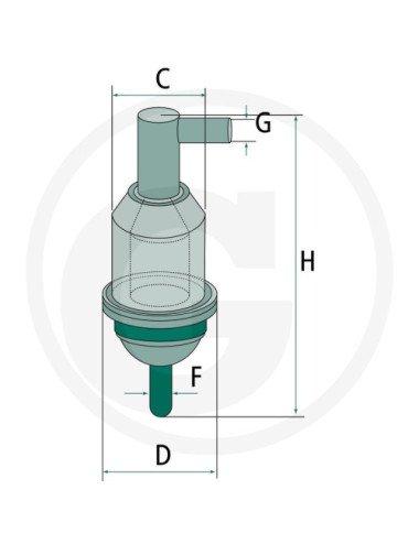 Filtru combustibil Hifi RT4