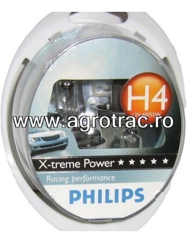 Set becuri Philips X-treme Power H4 12V 60/55W