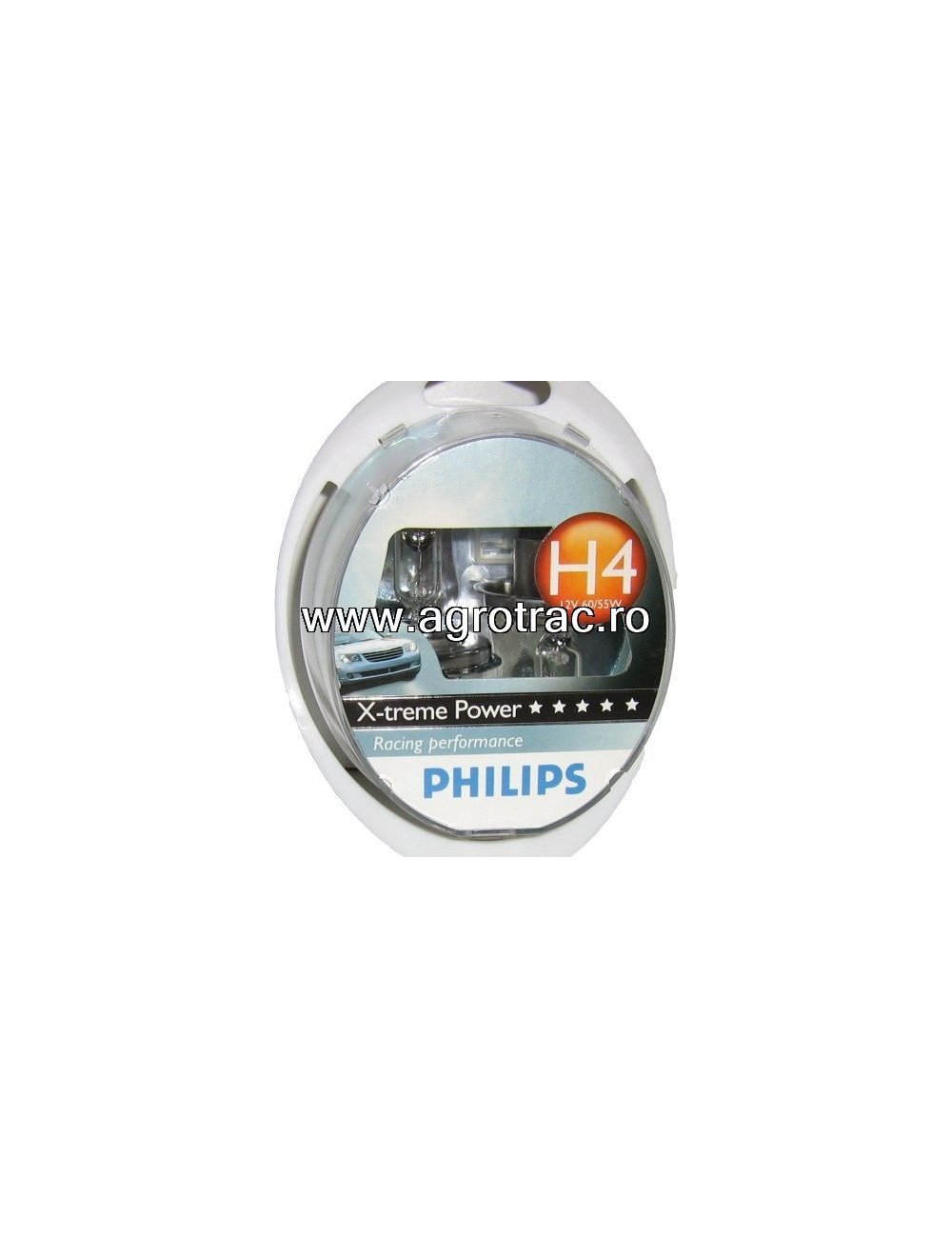 Set becuri Philips X-treme Power H4 12V 60/55W Set becuri Philips X-treme Power H4 12V 60/55W
