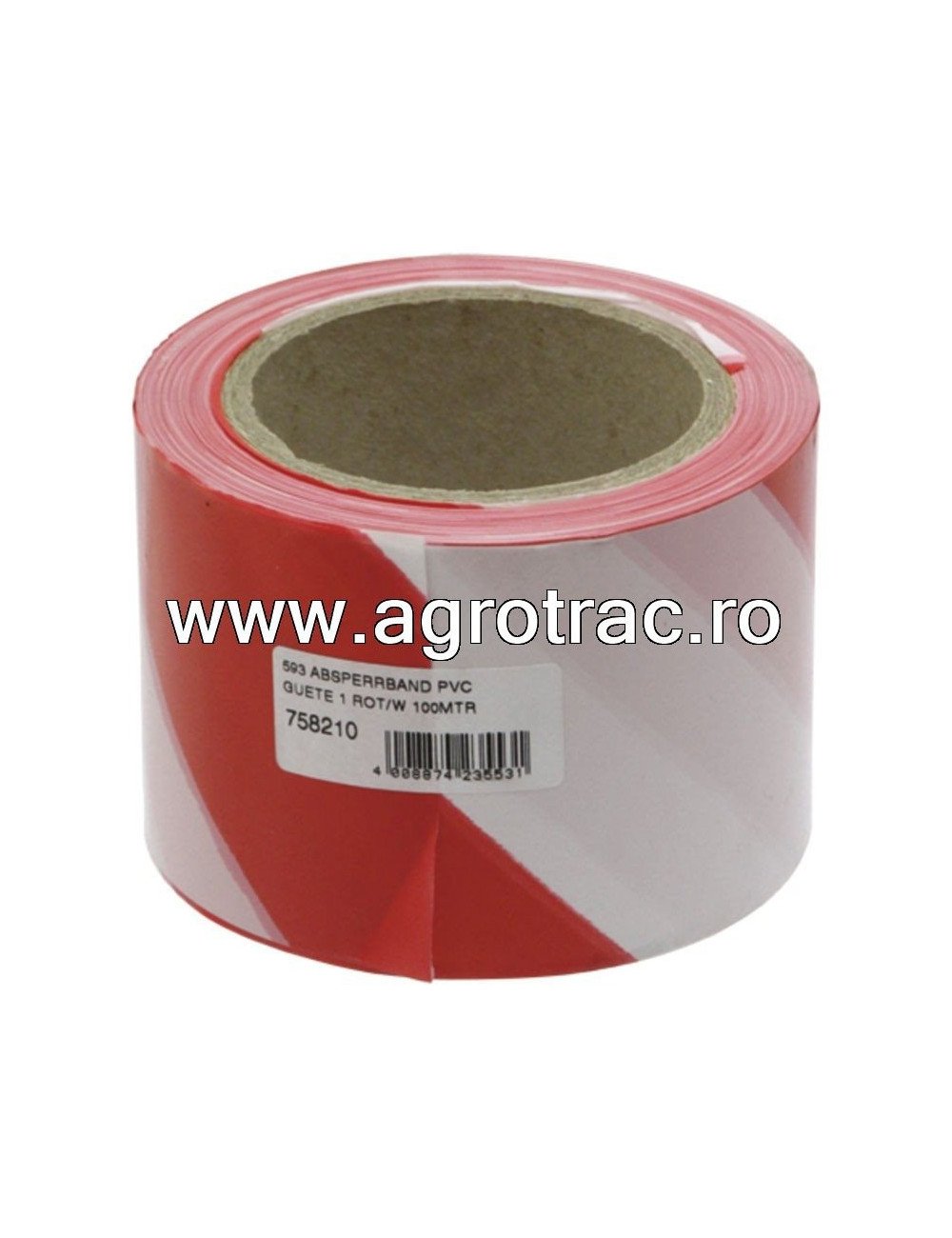 Banda delimitatoare rosu/alb 100m