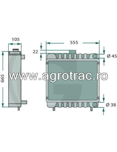 Radiator 5156059 pentru Fiat