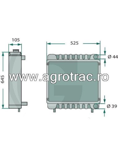 Radiator 0.015.7475.4 pentru SDF