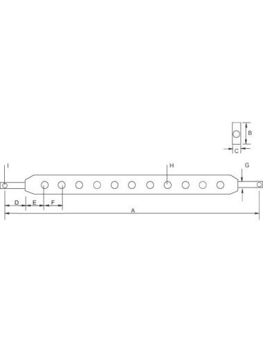 Bara tiranti cat 2 28.5x661mm