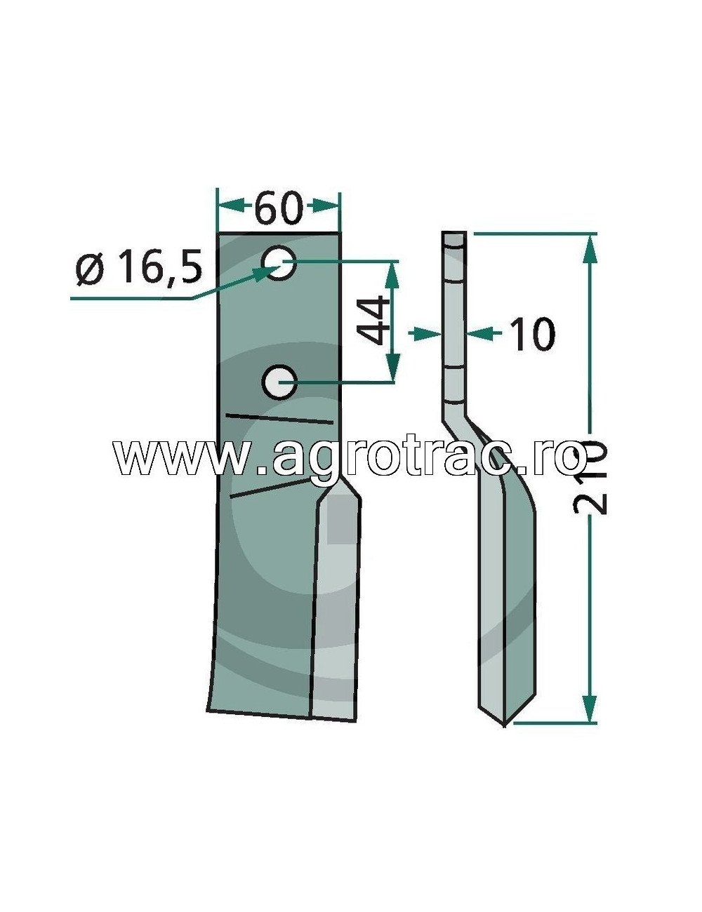Cutit freza B200V-50175 stanga sau dreapta Cutit freza B200V-50175 stanga sau dreapta