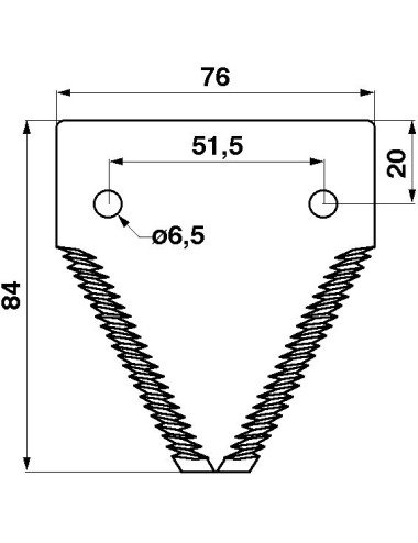 Cutit heder Rasspe 611203.1pentru Claas