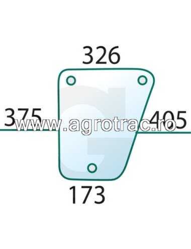 Geam pentru John Deere MC1 dreapta sau stanga