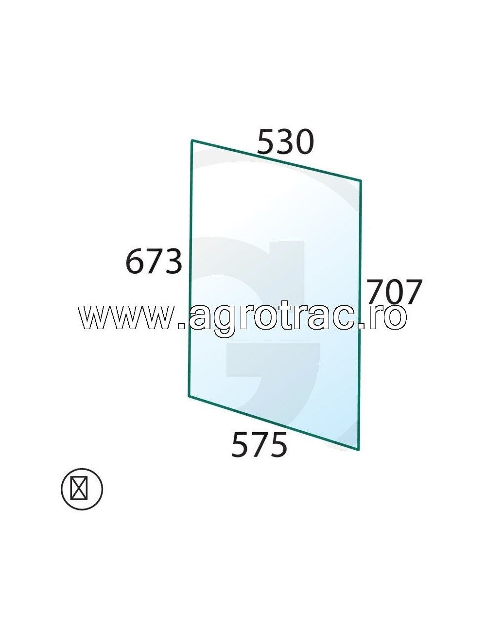 Geam usa sus 520591 pentru Case IH