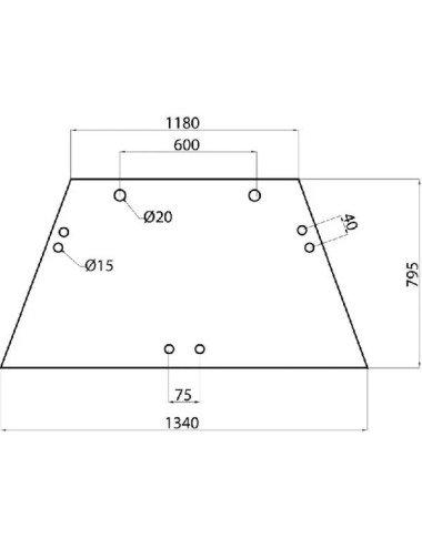 Parbriz fata L78726 curbat pentru John Deere