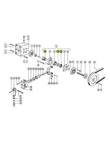 Bucsa excentric 610357.1 completa pentru Claas