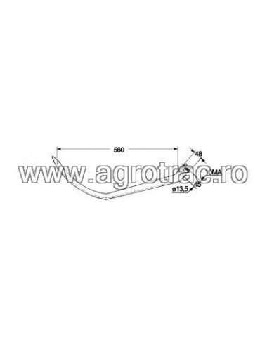 Ac presa 59.004 pentru Sgorbati 130, 200, 230, 400 – piesă balotieră
