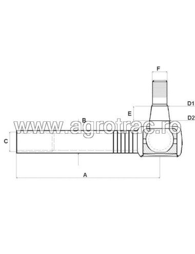 Capat bara AL160203 pentru John Deere