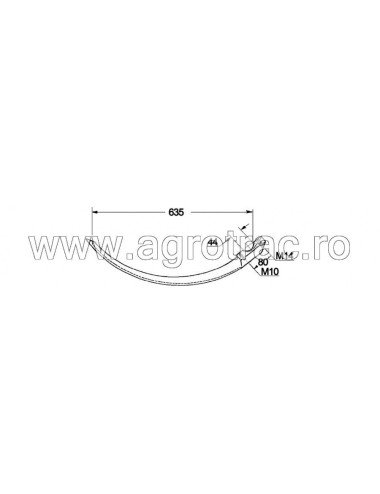 Ac presa 59.069 pentru Rivierre Casalis ER40 ER40C ER40EX KR40TS Renault 54-25