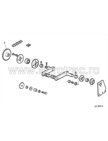 Pinion AE29745 pentru John Deere