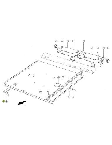 Sina plastic tunel Claas 0006305700 original