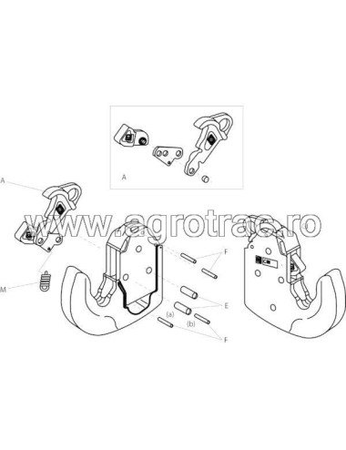 Set reparatie tiranti laterali 080137006 CBM original