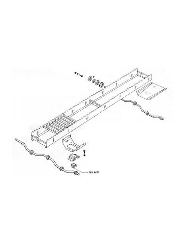 Bucsa / lagar lemn 791187.0 pentru Claas