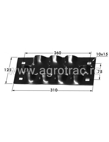 Retinator paie 14.01.027 pentru Gallignani Welger Abbriata Ama Case Cicoria John Deere Lerda New Holland Sgorbati