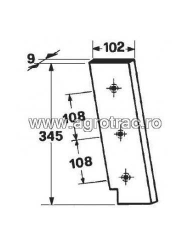 Cutit piston 80126200 pentru New Holland