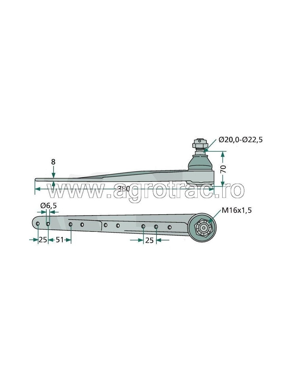Capat cutit AH21346 pentru John Deere