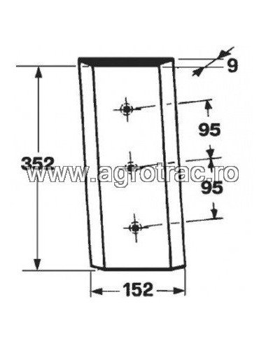 Cutit piston 754663R1 pentru Case IH