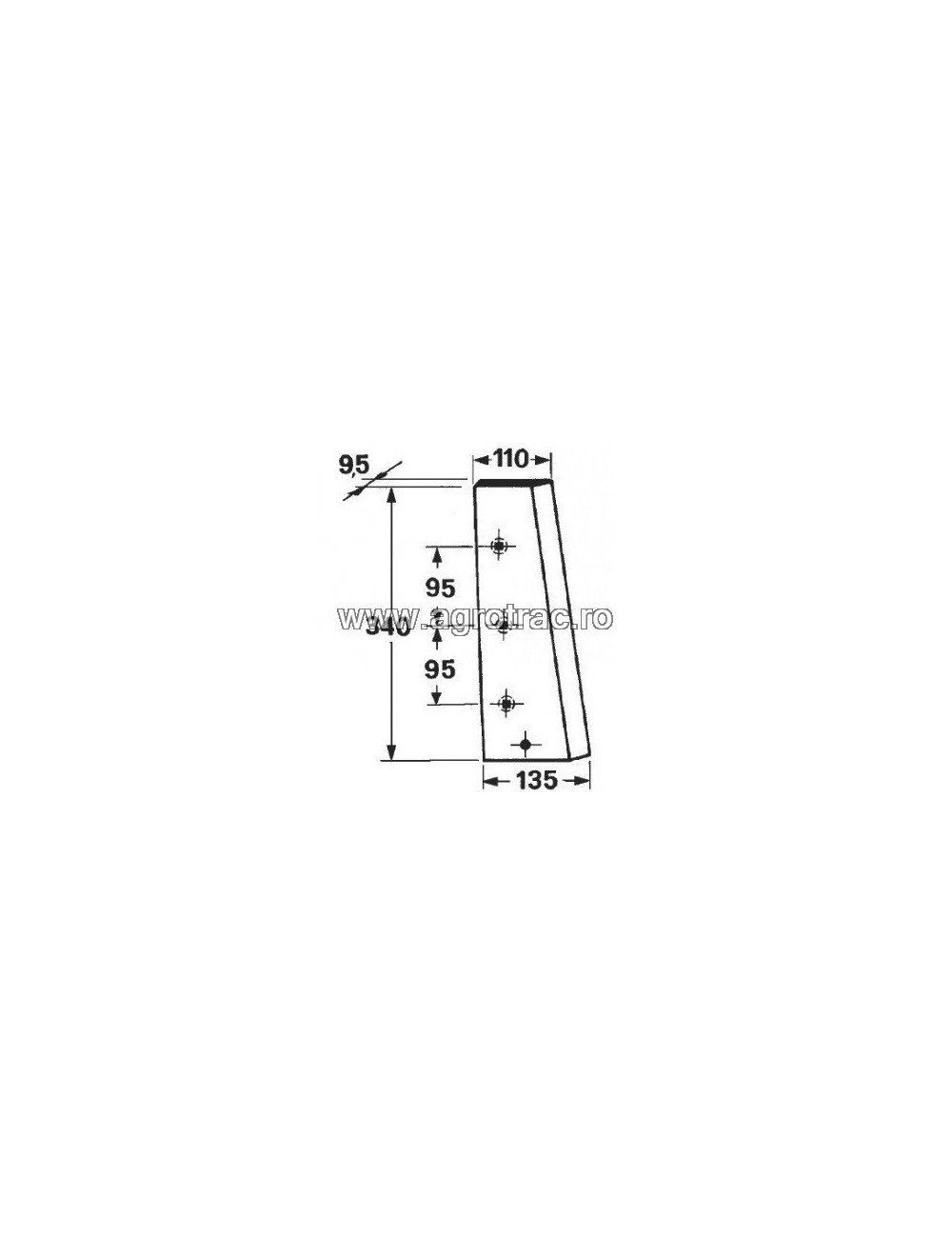 Cutit piston 203021C1 pentru Case IH