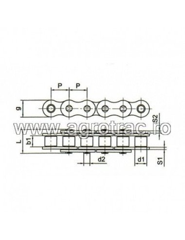 Lant cu role 20B-1