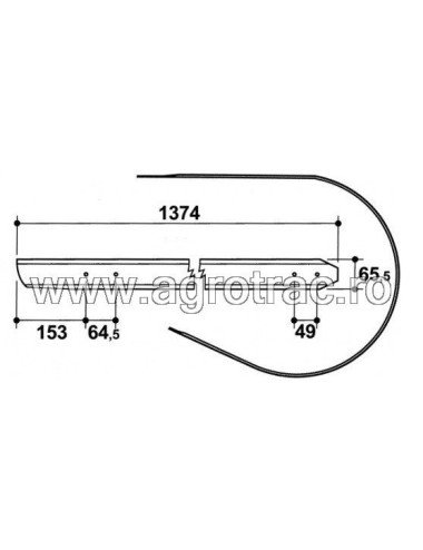 Tabla pick-up 009 pentru Landini Massey Ferguson