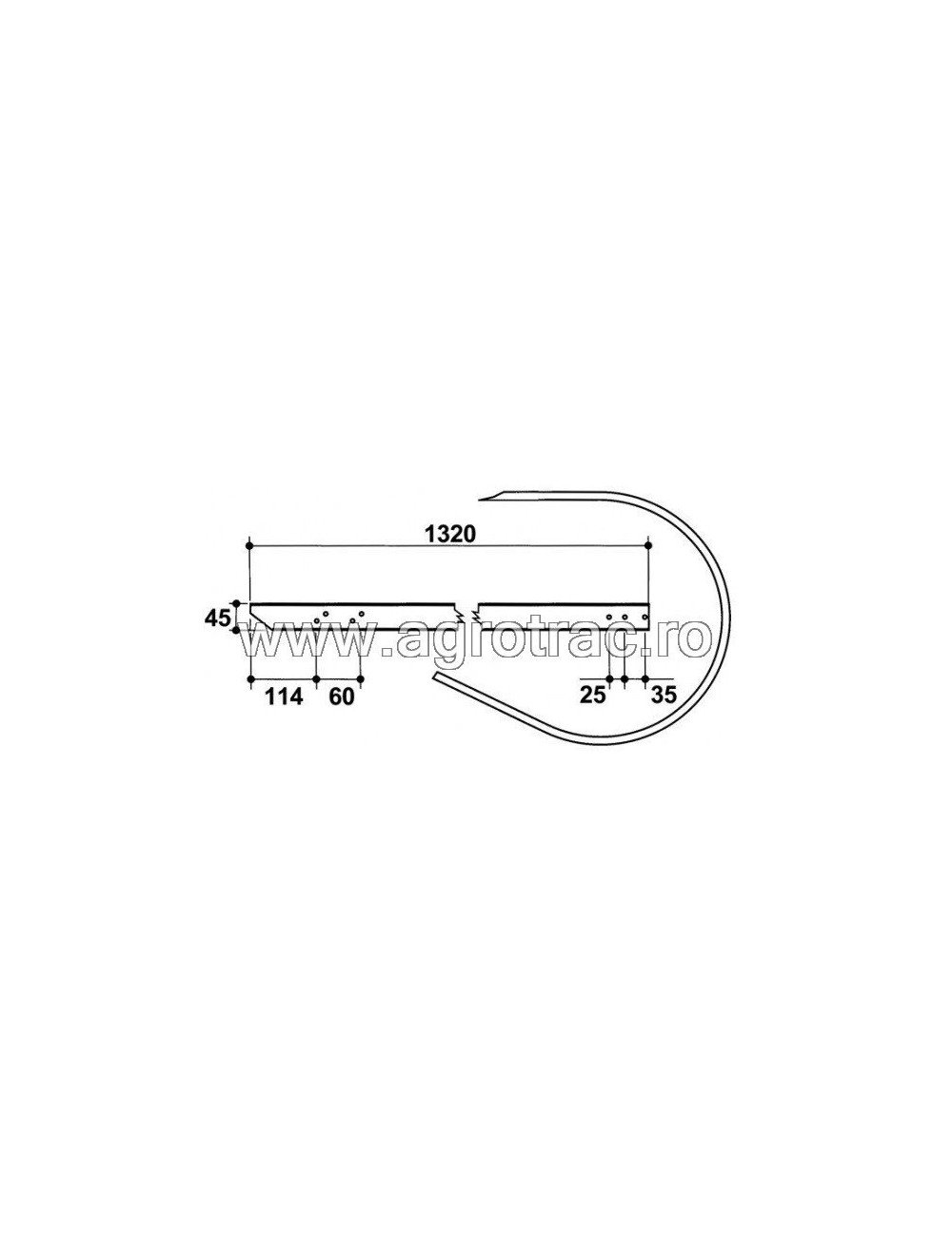 Tabla pick-up 0033 pentru Welger Tabla pick-up 0033 pentru Welger