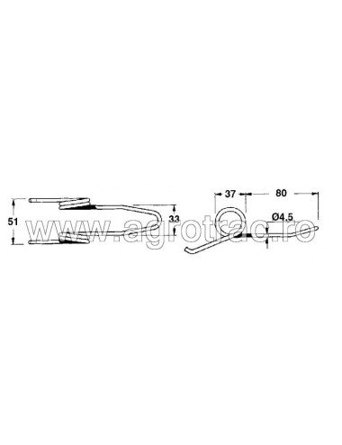 Arc retinator fan 306-080 pentru Ama