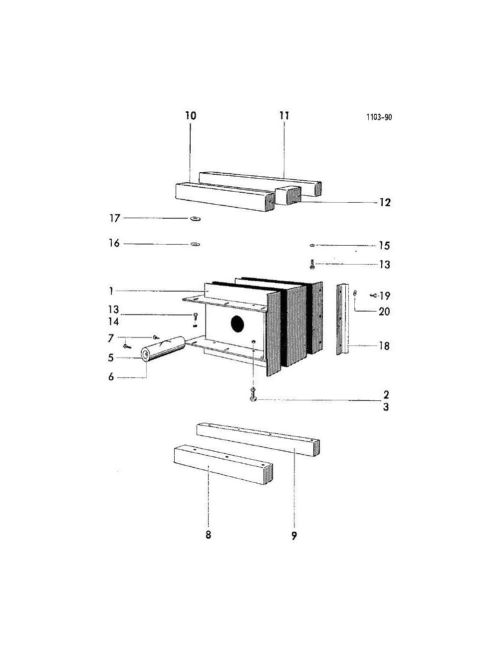 Sina lemne 1103.16.02.01 pentru Welger AP12 AP12K