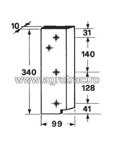 Cutit piston 812553.1 pentru Claas