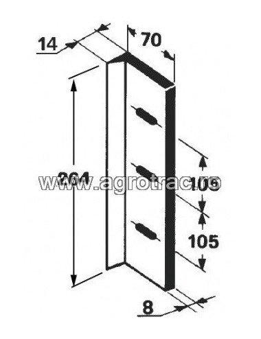 Cutit piston 0982.20.07.00 pentru Welger