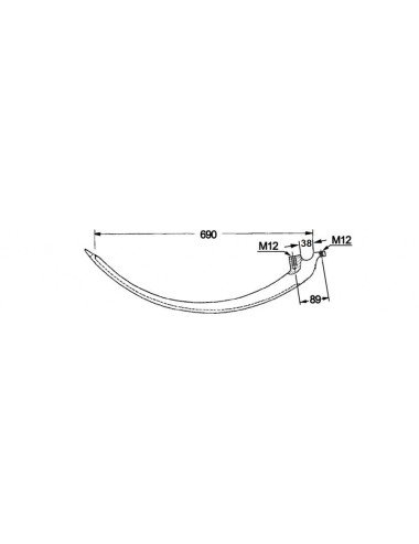 Ac presa 59.033A pentru John Deere 37mm