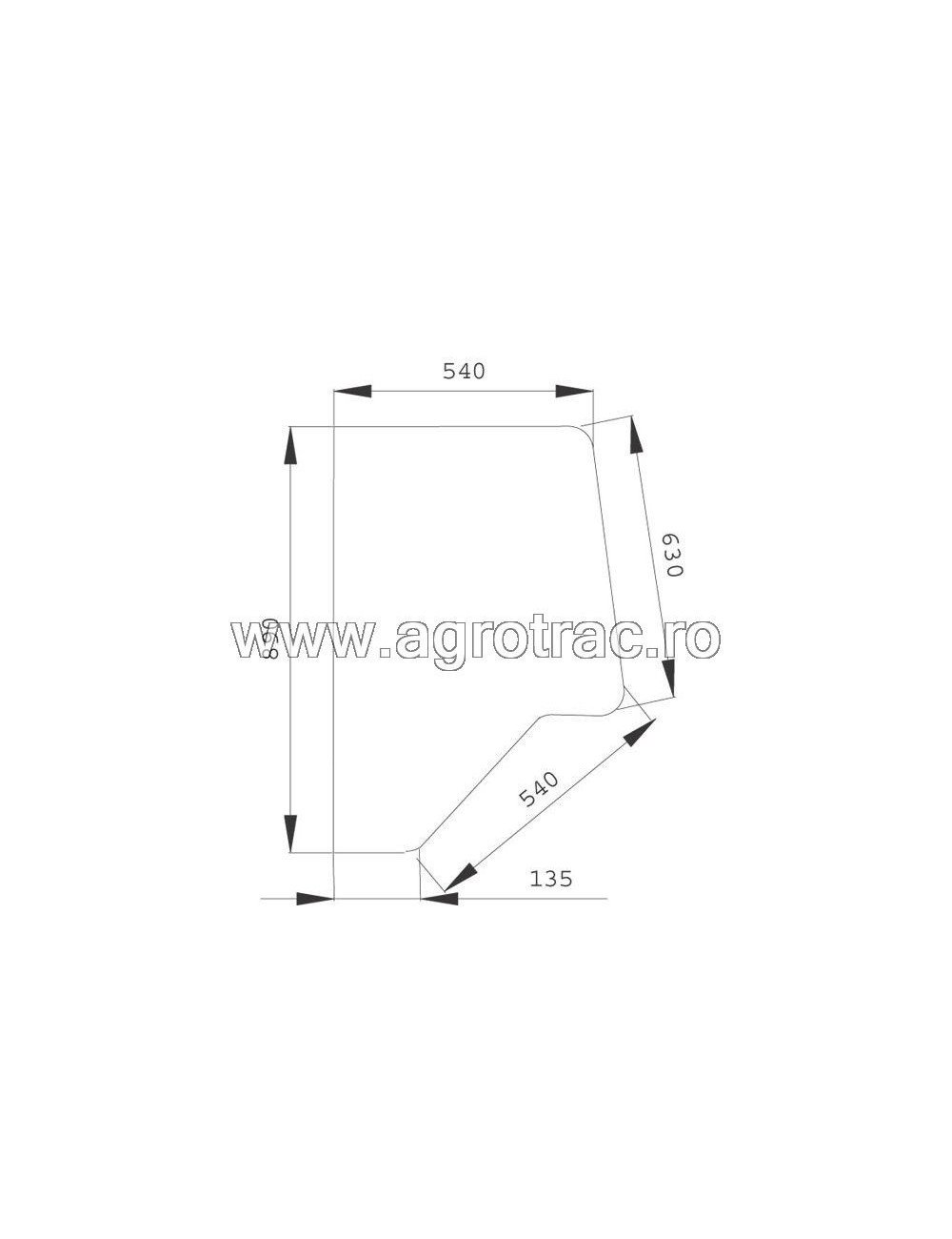 Geam usa 3233051R2 pentru Case IH
