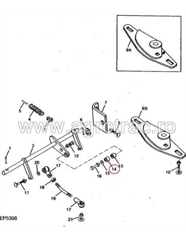 Bucsa John Deere FH312368 original