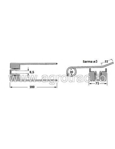 Gheare pick-up 089 pentru Deutz-Fahr Kola Fahr