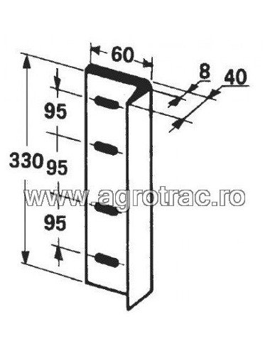 Cutit piston 1122.16.01.01 pentru Welger AP52