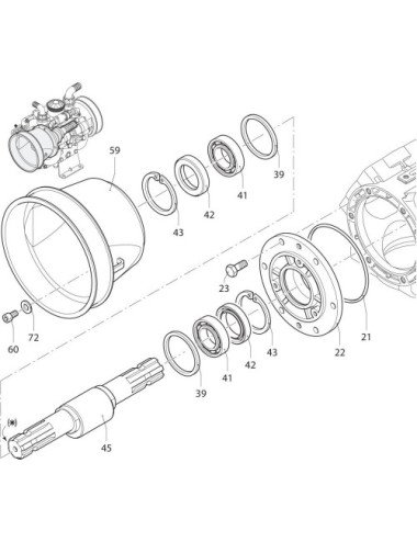 Flansa / suport ax 680020 Annovi Reverberi