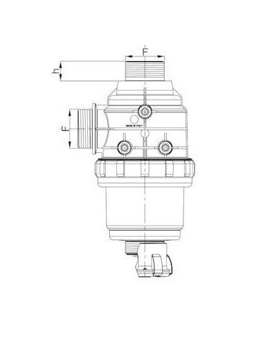 Filtru aspirare Arag 3172473 original filet 2''