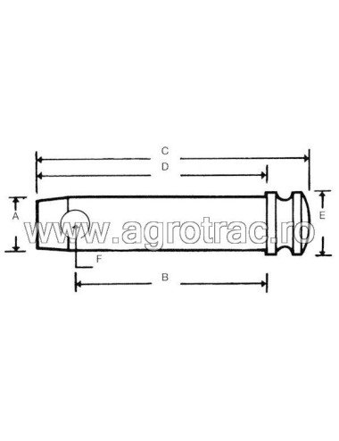 Bolt tirant 25.4x95mm