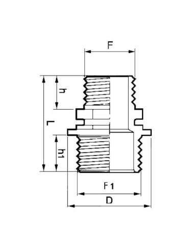 Niplu 1''-3/4'' 2402043 Arag original